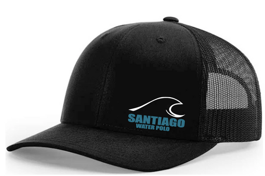 Yupoong - Classics Six-Panel Retro Trucker Cap - Black Embroidery